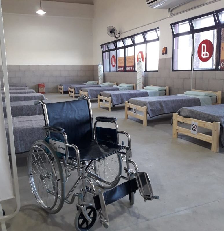 El Hospital de campaña de Villa Jardín ya atendió a más de 400 afectados por covid-19