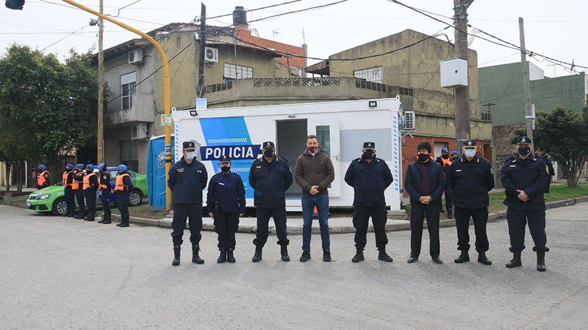 Inauguran base de la Policía Bonaerense en el límite con Lomas de Zamora
