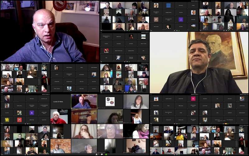 Jorge Macri con Grindetti y militantes de J. por el Cambio, para jugar en el Sur