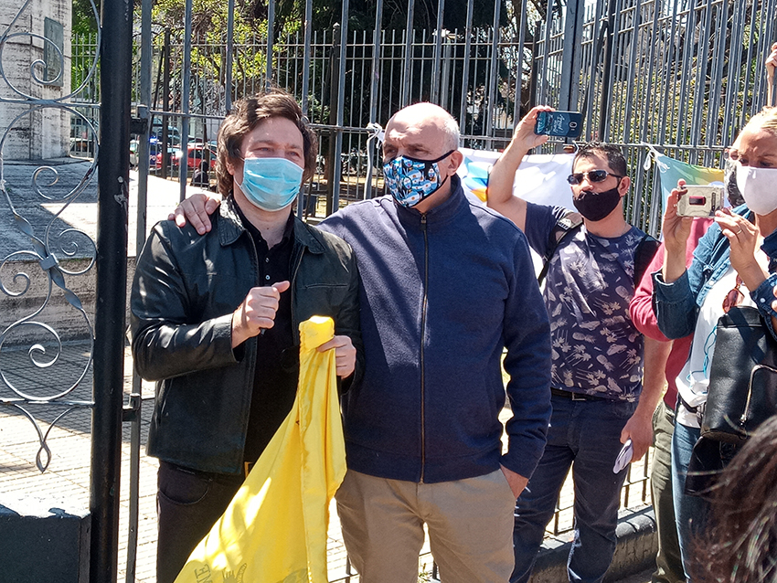 El Partido Libertario de Milei inaugura local en Lanús