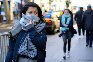 La ola polar y el sol en tensa lucha
