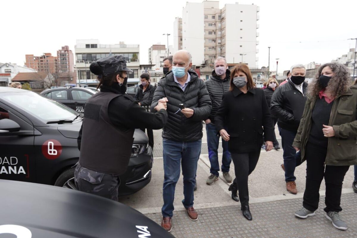 Grindetti y Bullrich presentaron nuevos patrulleros