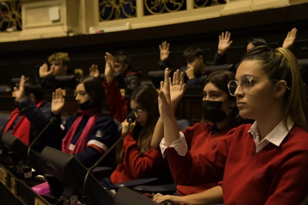 Alumnos de Lanús fueron diputados por un día