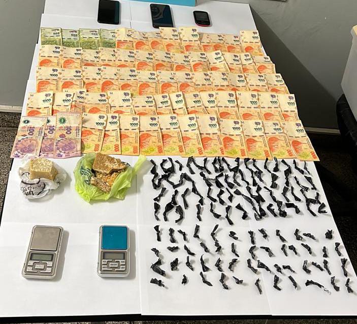 Cayó en Escalada la banda de “Mamá Eli” con casi 400 g. de paco