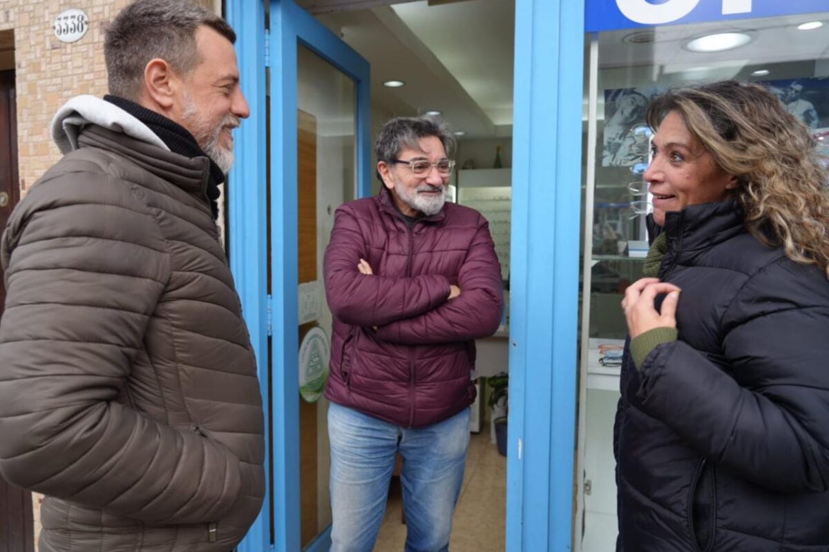Kravetz recorrió Valentín Alsina