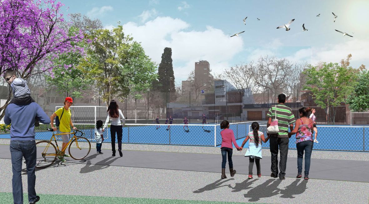 Ampliarán el Parque Eva Perón con nueva cancha