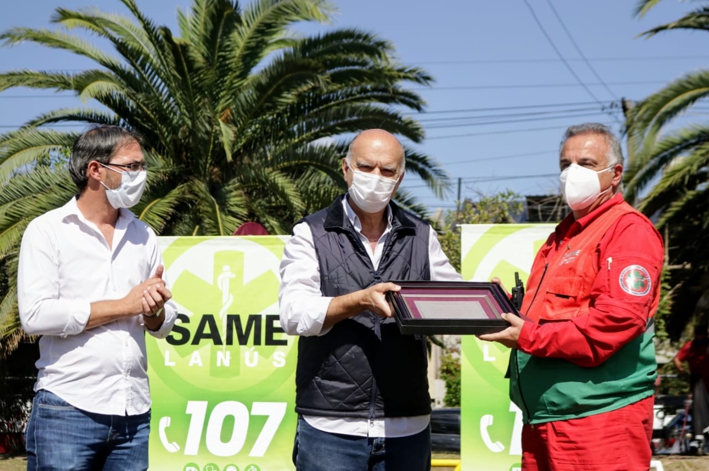 El Dr. Crescenti, Ciudadano Ilustre de Lanús en los 5 años del SAME