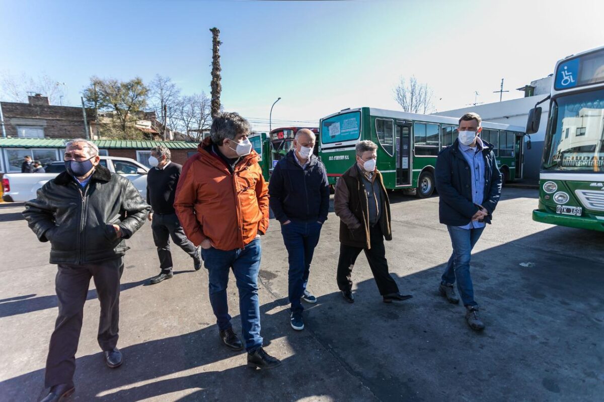 Grindetti recorrió obras en la Línea 45