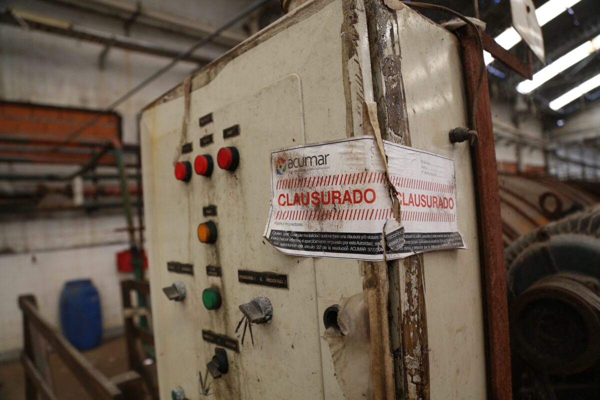 ACUMAR clausuró conocida curtiembre de Valentín Alsina
