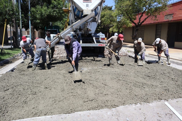 Avanzan obras viales en Lanús E. y O.