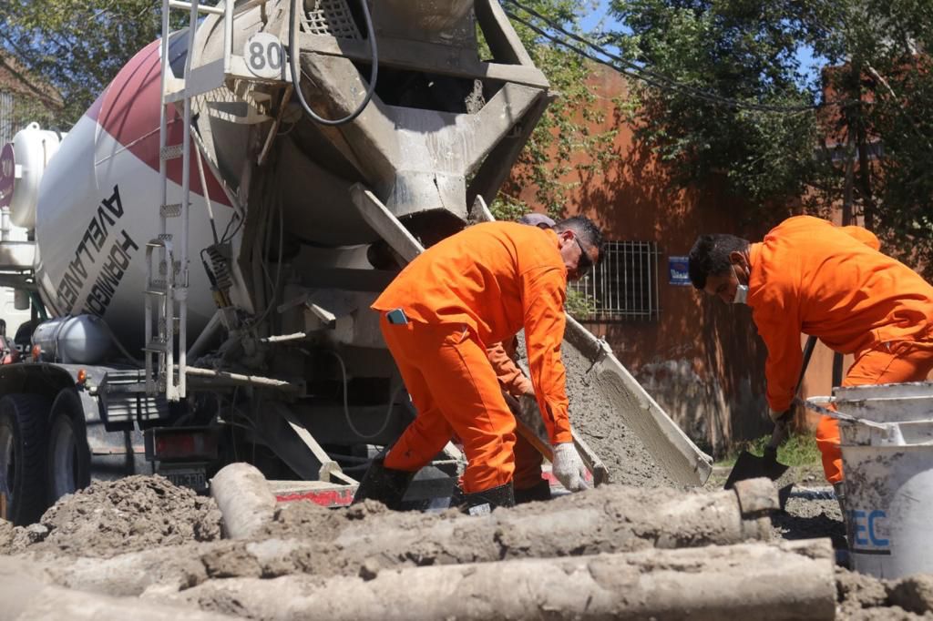 Lanús avanza en repavimetaciones de hormigón