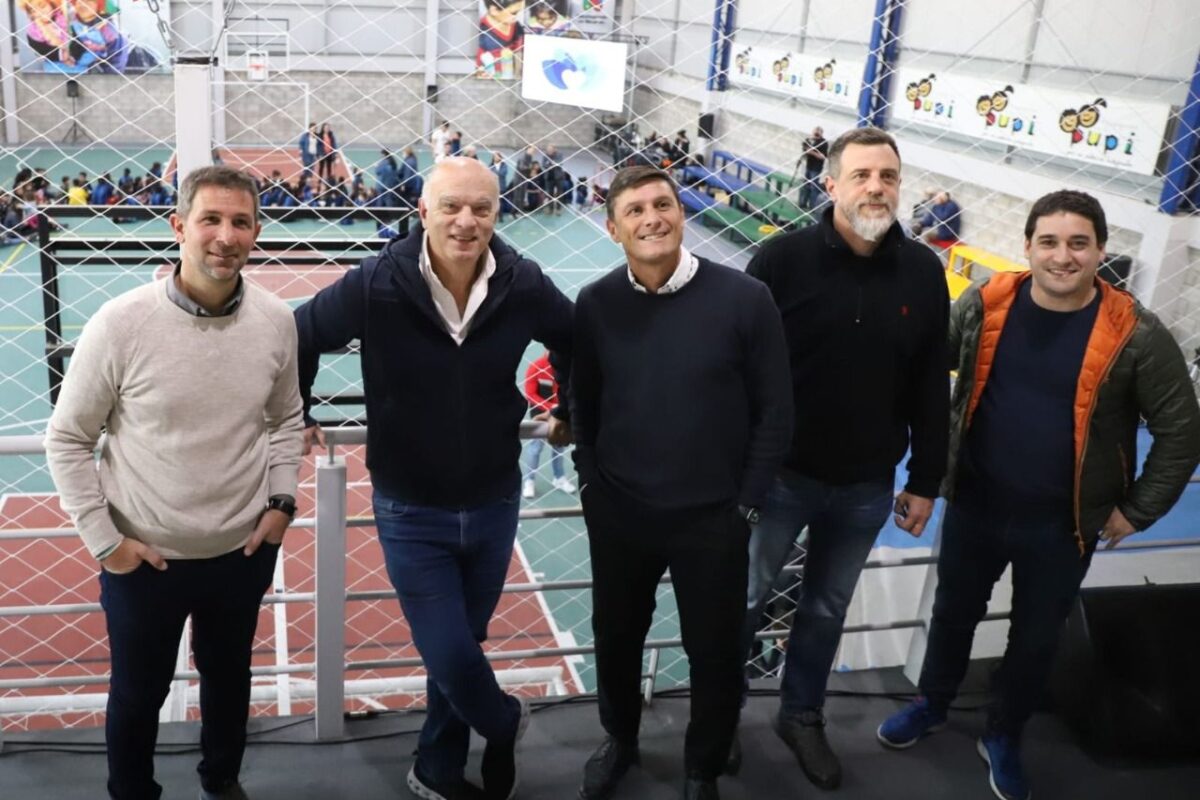 El «Pupi» Zanetti y Grindetti inauguraron centro deportivo