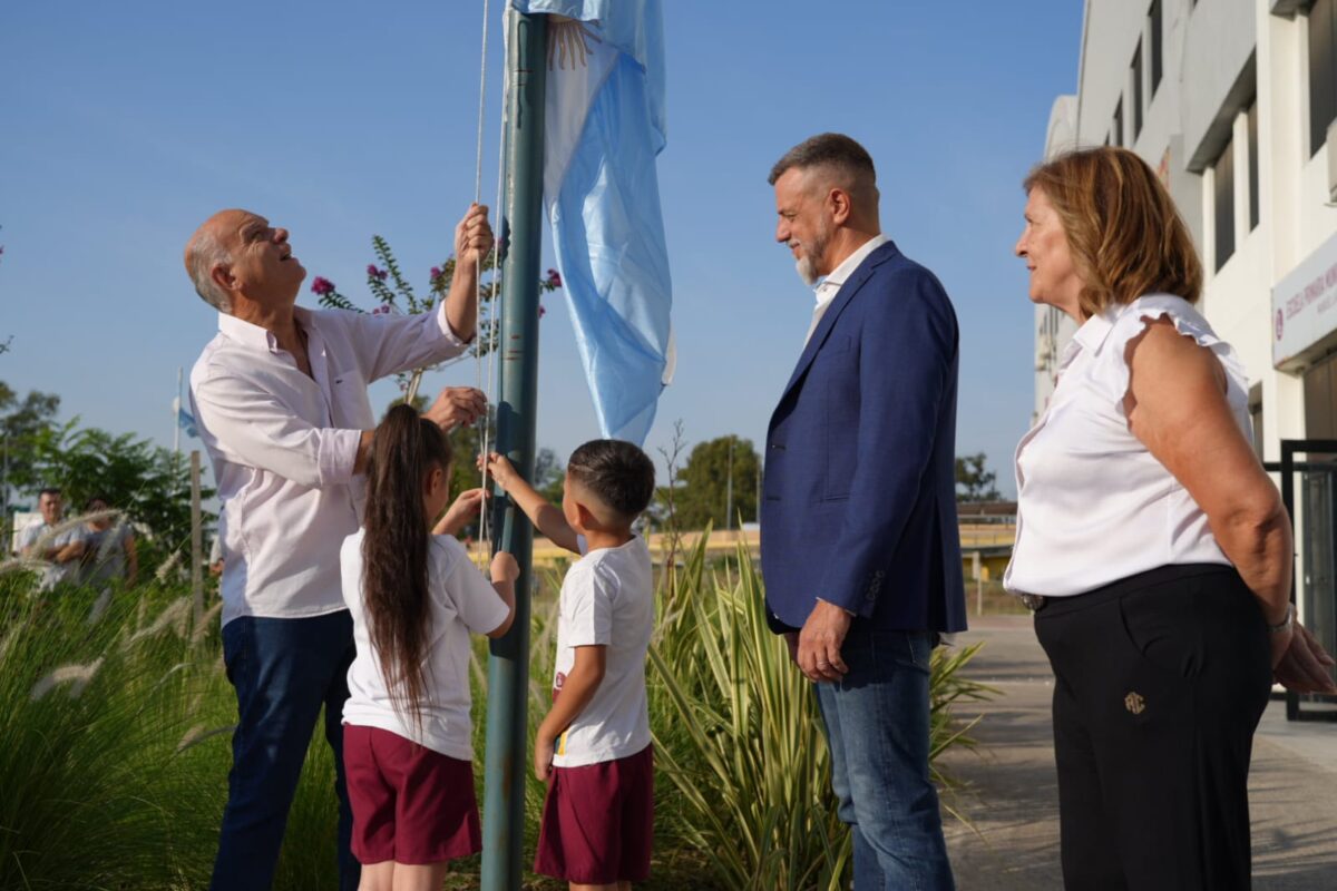Grindetti y Kravetz inauguraron el ciclo lectivo en el Polo Educativo