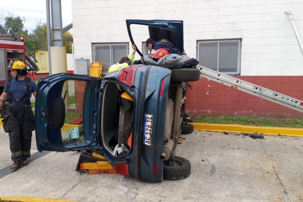 Sin registro: se accidentó en la prueba de manejo