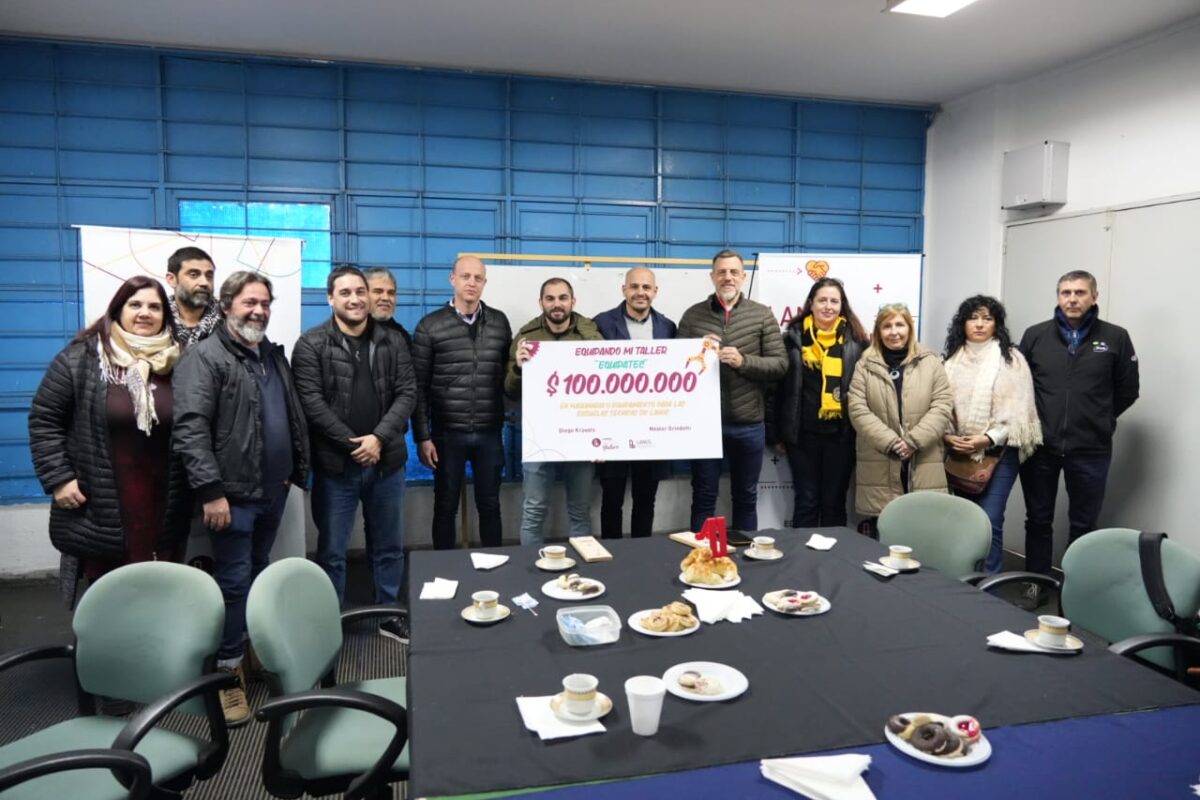 Municipio invirtió $100 M. para equipar a escuelas técnicas de Lanús