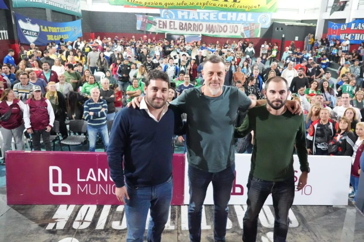 Kravetz con directivos de entidades deportivas