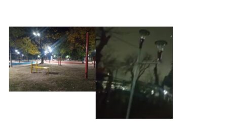 Video. Sectores de la Plaza San Martín, en V. Industriales, una boca de lobo